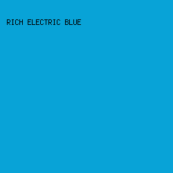 08A3D7 - Rich Electric Blue color image preview