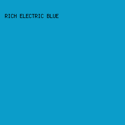 0b9dca - Rich Electric Blue color image preview