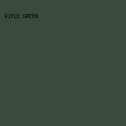 3c4a3e - Rifle Green color image preview