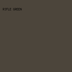4C453B - Rifle Green color image preview
