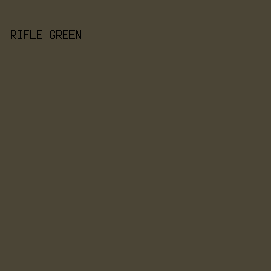 4b4536 - Rifle Green color image preview