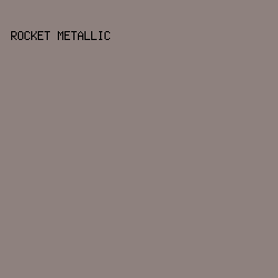 8E817E - Rocket Metallic color image preview