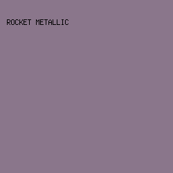 8a768b - Rocket Metallic color image preview