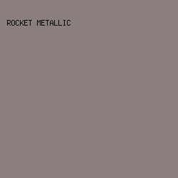 8a7f7e - Rocket Metallic color image preview