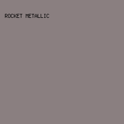8a7f80 - Rocket Metallic color image preview