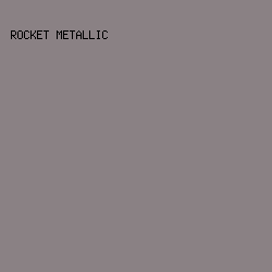 8a8184 - Rocket Metallic color image preview