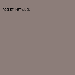 8c7d79 - Rocket Metallic color image preview