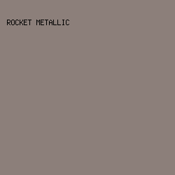 8c7f7a - Rocket Metallic color image preview