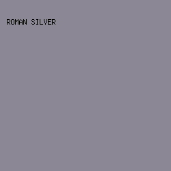 8B8794 - Roman Silver color image preview