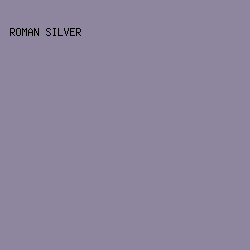 8E869F - Roman Silver color image preview