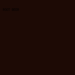 1D0A05 - Root Beer color image preview