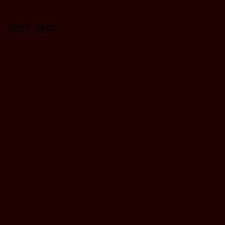 1F0200 - Root Beer color image preview