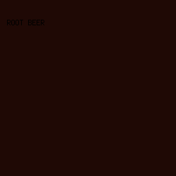 1f0905 - Root Beer color image preview