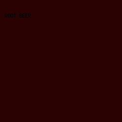 2A0202 - Root Beer color image preview
