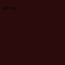 2B0B0B - Root Beer color image preview