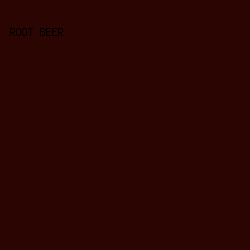 2b0502 - Root Beer color image preview