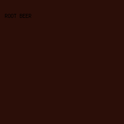 2b0e08 - Root Beer color image preview