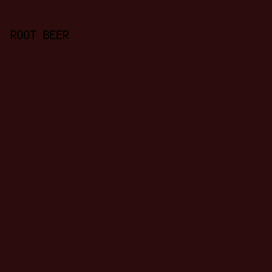 2c0c0c - Root Beer color image preview