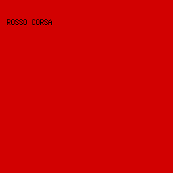 D20101 - Rosso Corsa color image preview