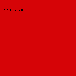 D60407 - Rosso Corsa color image preview