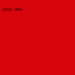 D8040C - Rosso Corsa color image preview