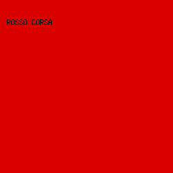 DA0000 - Rosso Corsa color image preview