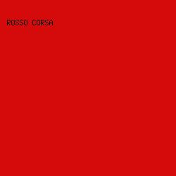 d50a0a - Rosso Corsa color image preview