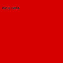 d60000 - Rosso Corsa color image preview