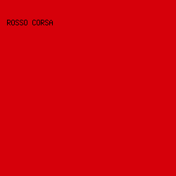 d6000a - Rosso Corsa color image preview