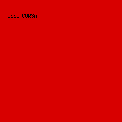 d80000 - Rosso Corsa color image preview
