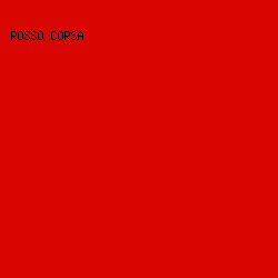 d80500 - Rosso Corsa color image preview