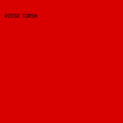 d90000 - Rosso Corsa color image preview