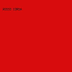 da0d0c - Rosso Corsa color image preview