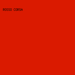 da1a00 - Rosso Corsa color image preview