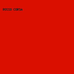 db0f00 - Rosso Corsa color image preview