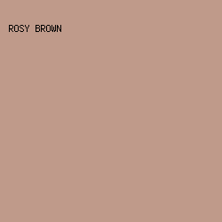 BF9A8A - Rosy Brown color image preview