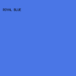 4A76E6 - Royal Blue color image preview