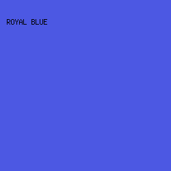 4C58E3 - Royal Blue color image preview
