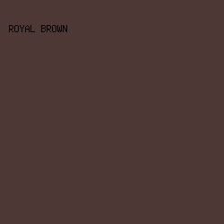 4D3836 - Royal Brown color image preview