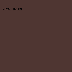 4F3632 - Royal Brown color image preview