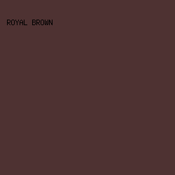 4e3232 - Royal Brown color image preview