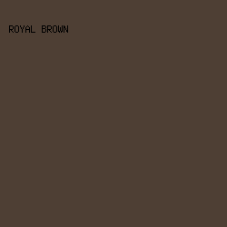 4e3f34 - Royal Brown color image preview