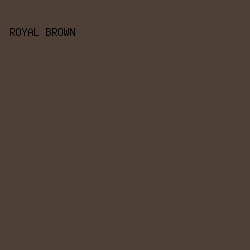 4e4036 - Royal Brown color image preview