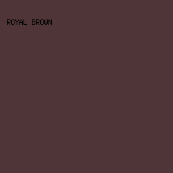 4f3537 - Royal Brown color image preview