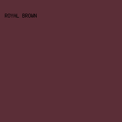 5B2E37 - Royal Brown color image preview