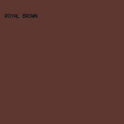 5E3830 - Royal Brown color image preview