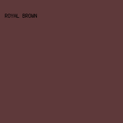 5E393A - Royal Brown color image preview