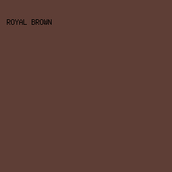 5E3E36 - Royal Brown color image preview