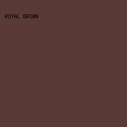 5a3a37 - Royal Brown color image preview