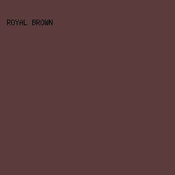 5c3b3d - Royal Brown color image preview